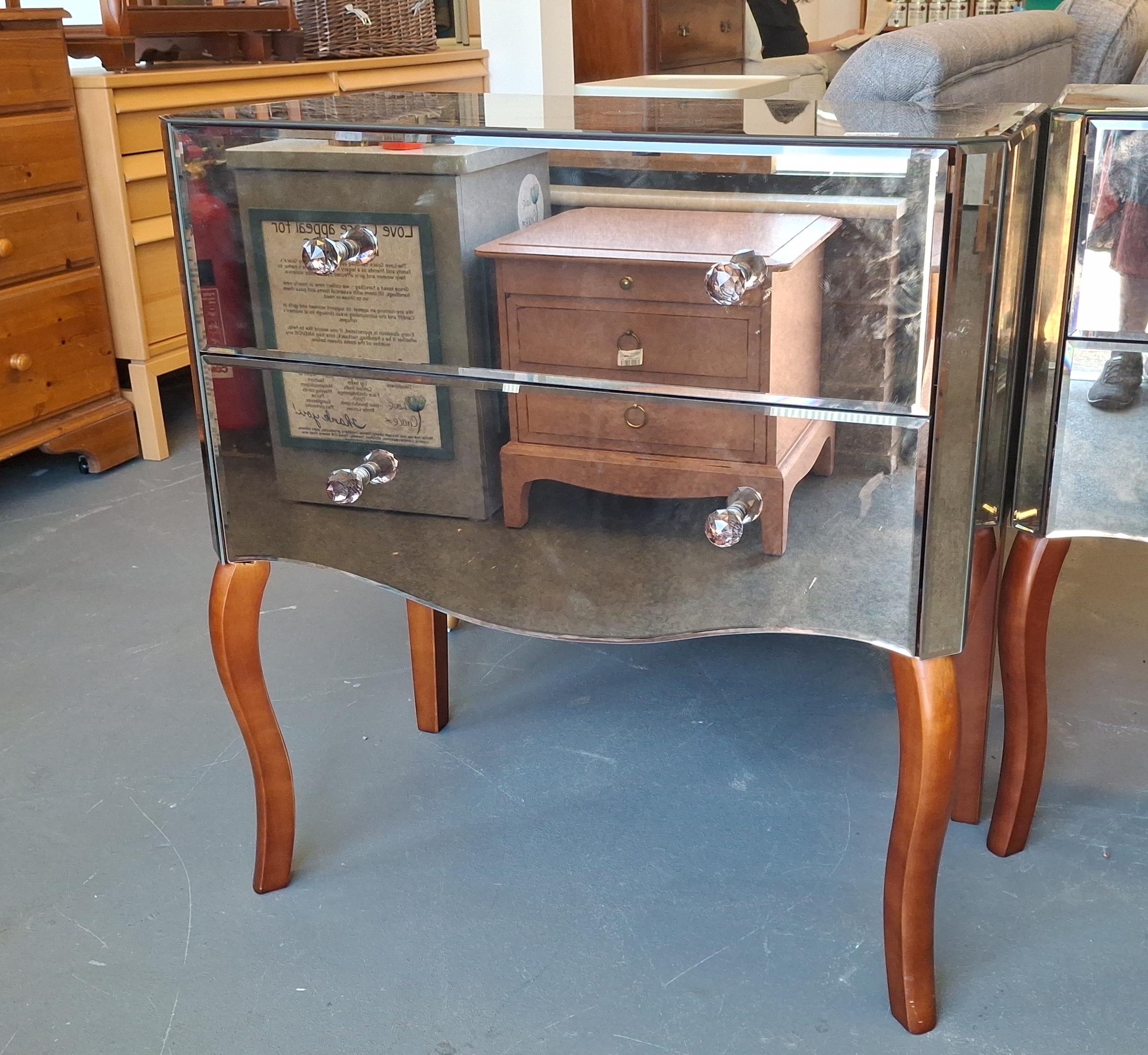 Mirrored drawers