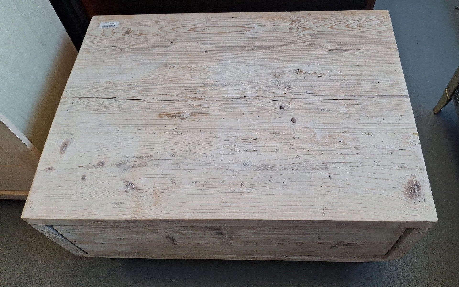 Rustic oak TV stand